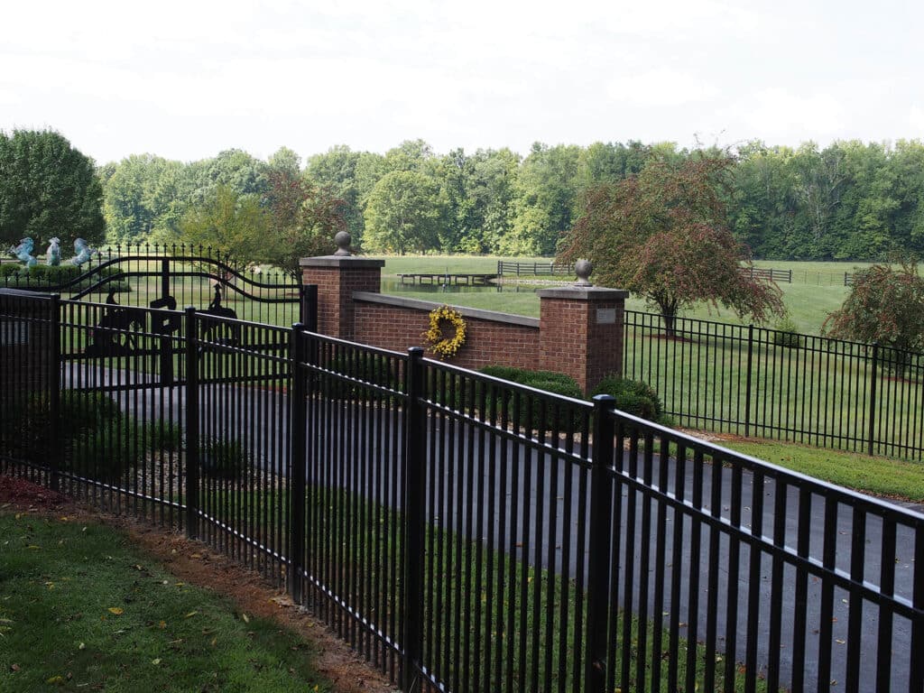 residential aluminum fence installation in Cincinnati
