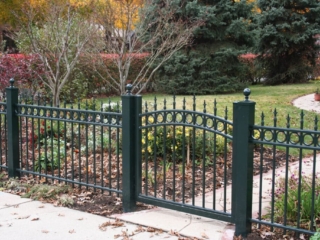 wrought iron fence installation around Cincinnati