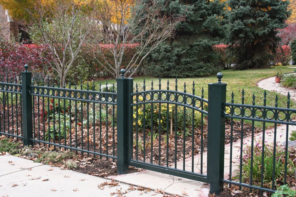 wrought iron fence installation around Cincinnati