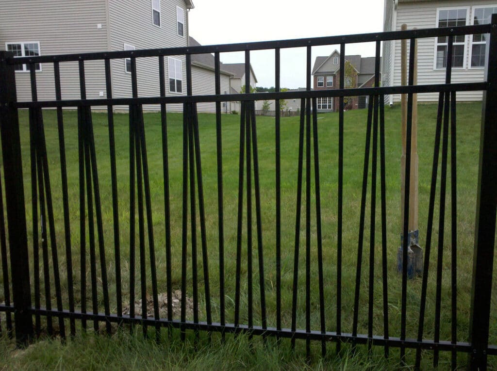 Custom aluminum fencing around Cincinnati