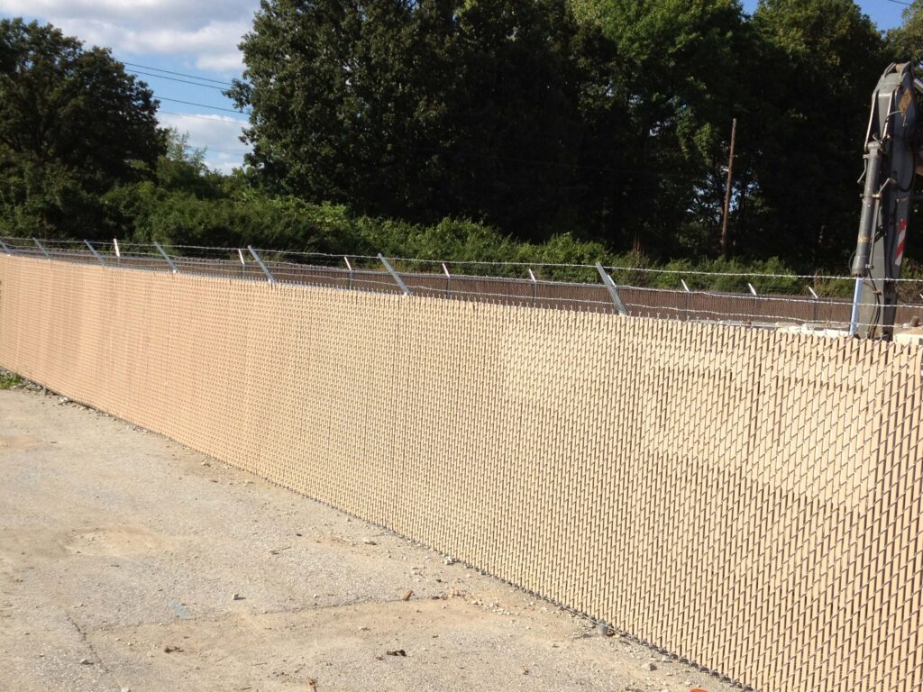 Commercial chain link fence installation around Cincinnati