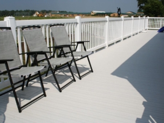 installing deck railing posts on outside of deck in Cincinnati