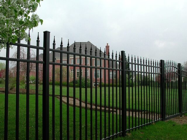 Metal fence installation in Cincinnati, OH