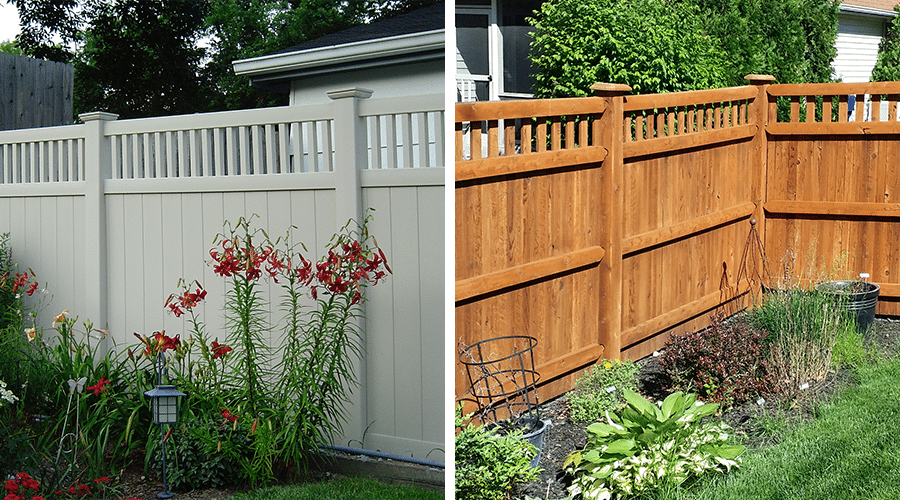 Install a Vinyl or Cedar Fence with Lattice Top in Cincinnati, OH