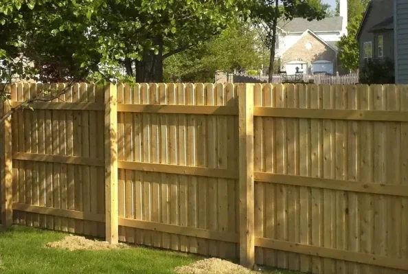 Discounted cedar privacy fencing around Cincinnati